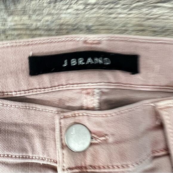 J Brand rose pink mid rise skinny leg jeans size 26 B48 - Picture 3 of 6